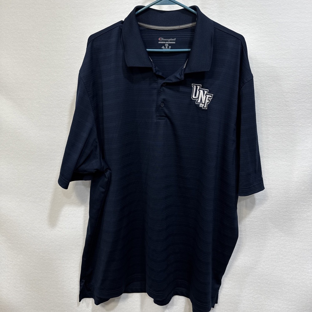 University of North Florida Champion‎ Polo Shirt Adult 3XL Navy Blue